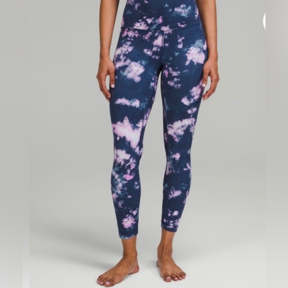 Lululemon Women’s Align High Rise Leggings Yoga Pant 25" Length Tie-Dye Sz 4 EUC - Picture 2 of 10
